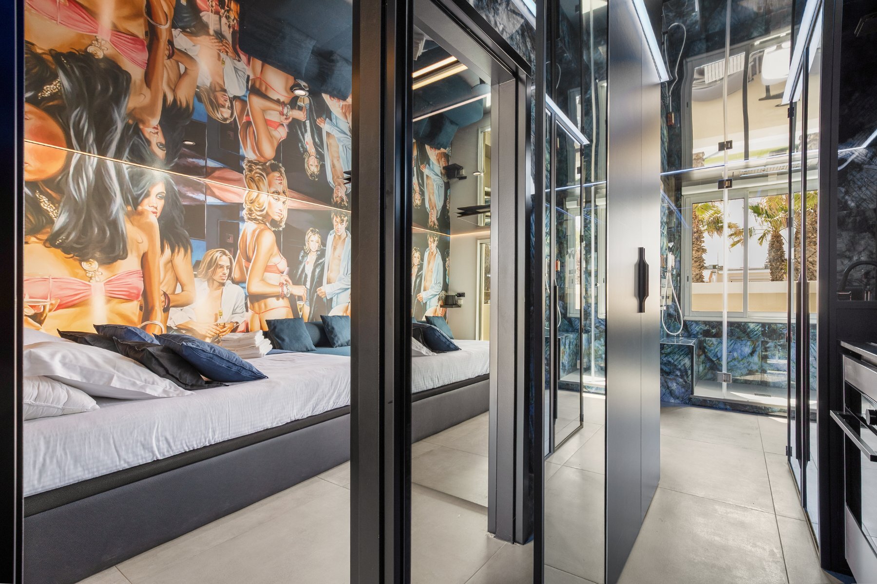 espace cristal minimaliste volume design projet pro architecture interieure couverture mobilier